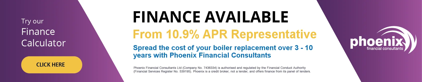 blueflame boilers phoenix finance banner